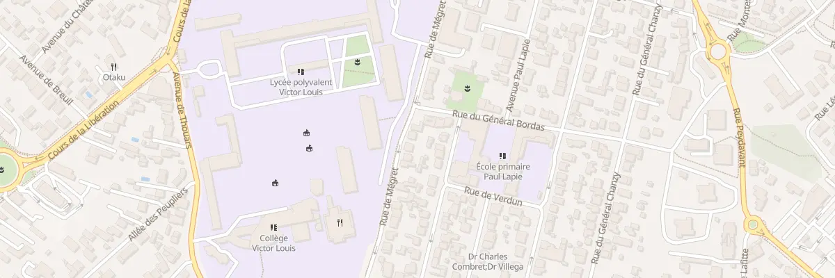 Plan du 82 Rue de Megret à Talence
