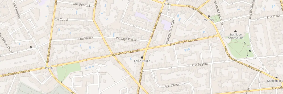 Plan du 61B Rue Georges Mandel à Bordeaux
