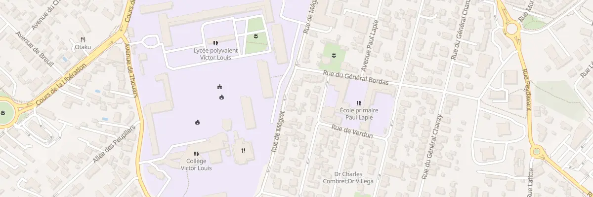 Plan du 84 Rue de Megret à Talence