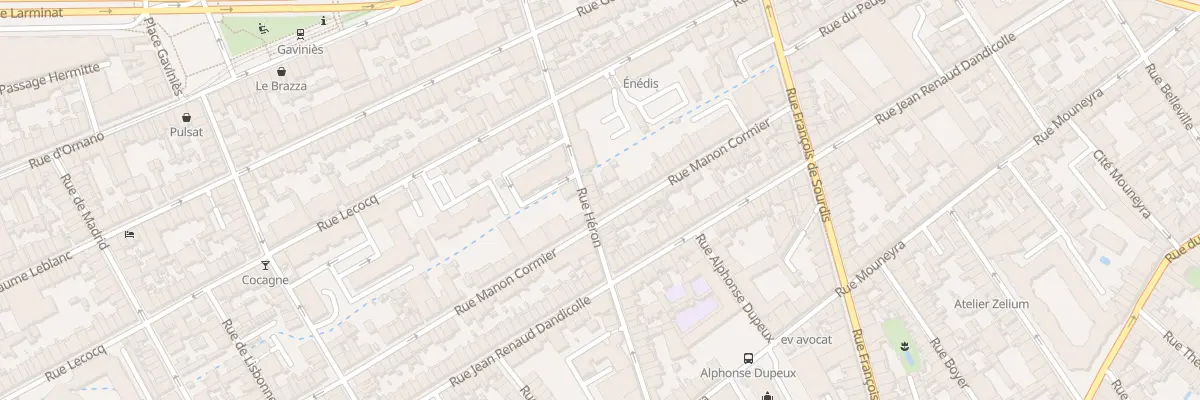 Plan du 84 Rue Heron à Bordeaux