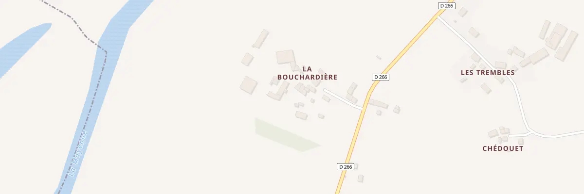 Plan du 12 La Bouchardiere à Saint-Fraimbault-de-Prières