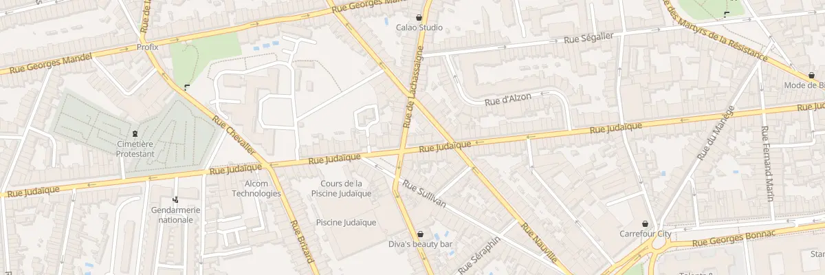 Plan du 153 Rue Judaïque à Bordeaux