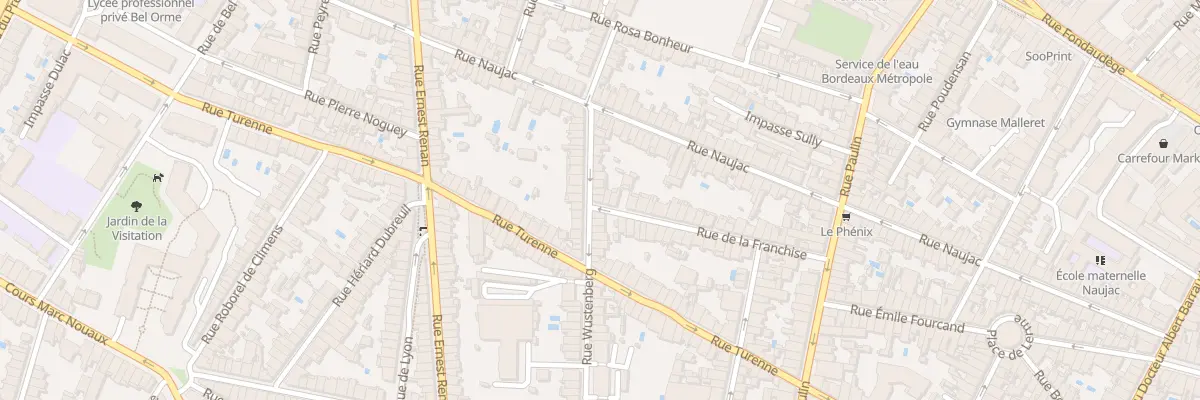 Plan du 53 Rue de la Franchise à Bordeaux