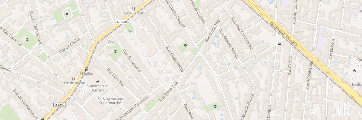 Plan du 56 Rue Elisee Reclus à Talence