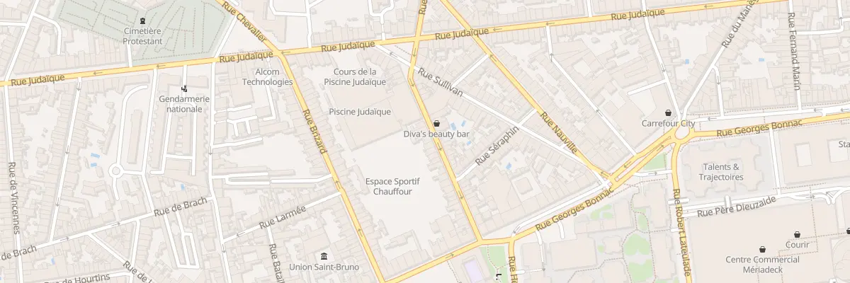 Plan du 21 Rue Chauffour à Bordeaux