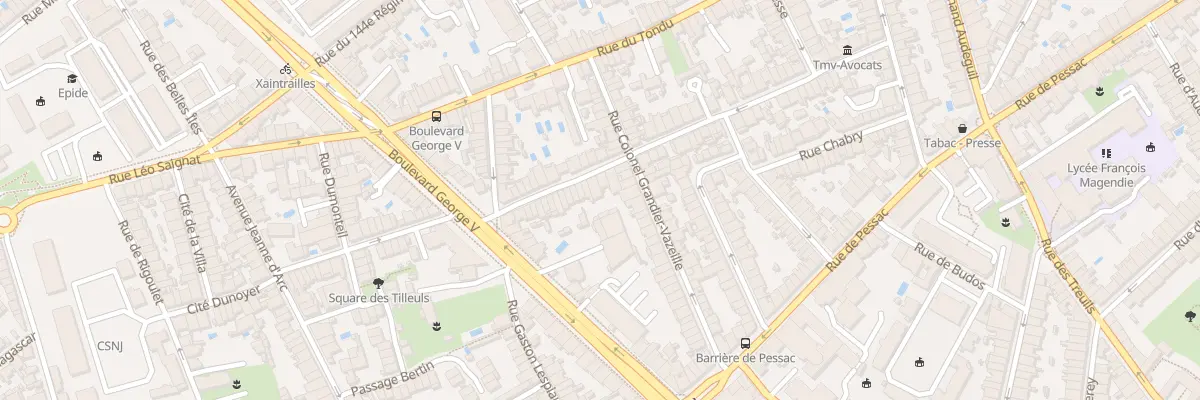 Plan du 66 Rue de Patay à Bordeaux