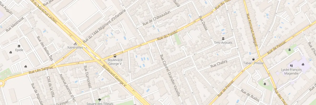 Plan du 11 Rue Col Grandier-Vazeille à Bordeaux