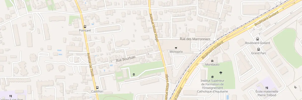 Plan du 46 Rue Bourbaki au Bouscat