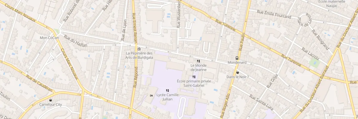 Plan du 82 Rue Mondenard à Bordeaux