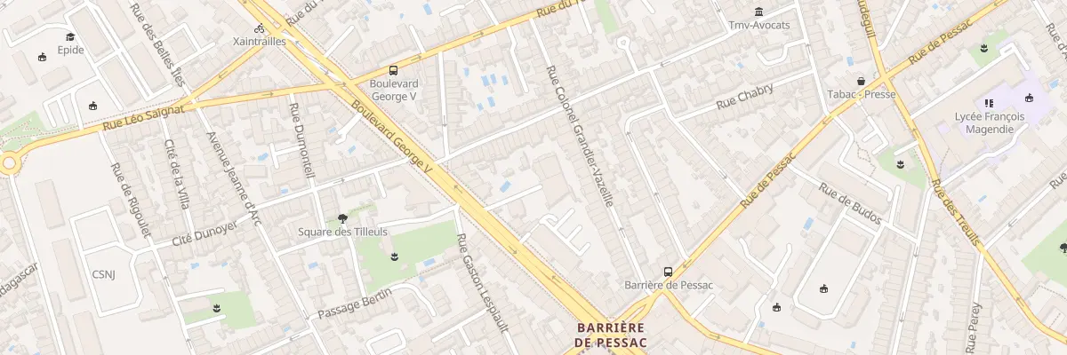 Plan du 32 Bd George V à Bordeaux