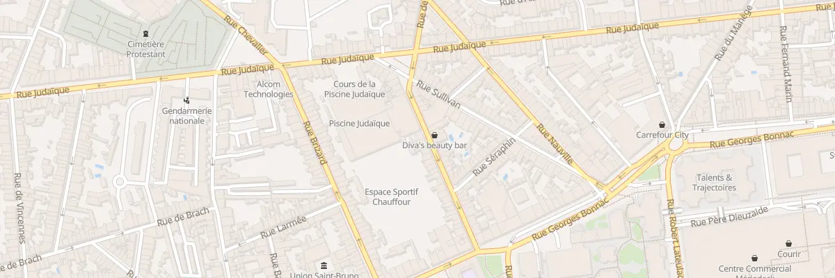 Plan du 17 Rue Chauffour à Bordeaux