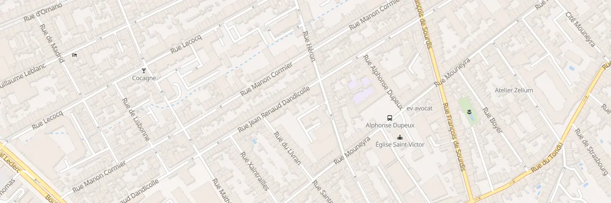 Plan du 102 Rue J Renaud Dandicolle à Bordeaux