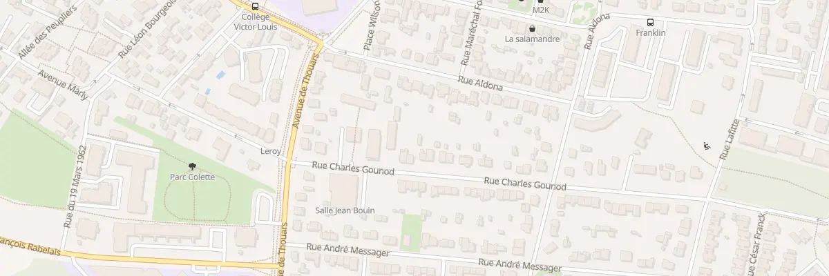 Plan du 18 Rue Charles Gounod à Talence