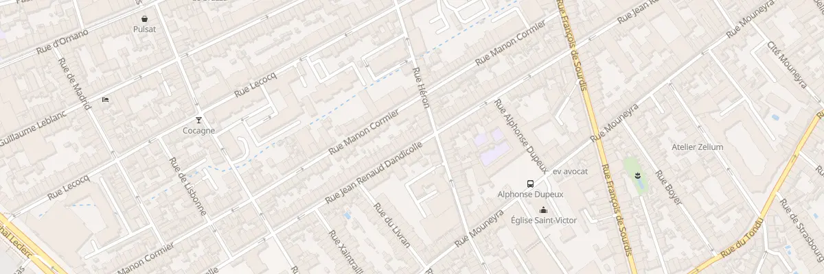 Plan du 95 Rue J Renaud Dandicolle à Bordeaux