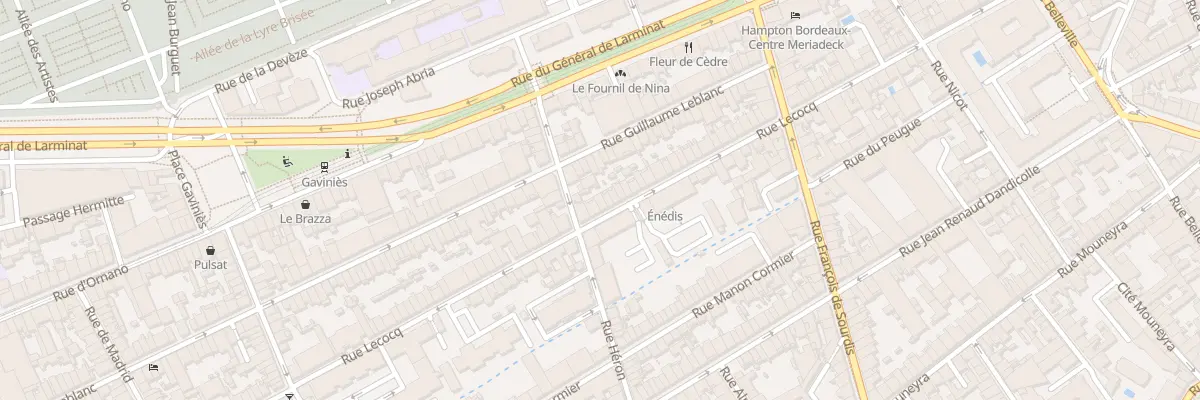 Plan du 165 Rue Lecocq à Bordeaux