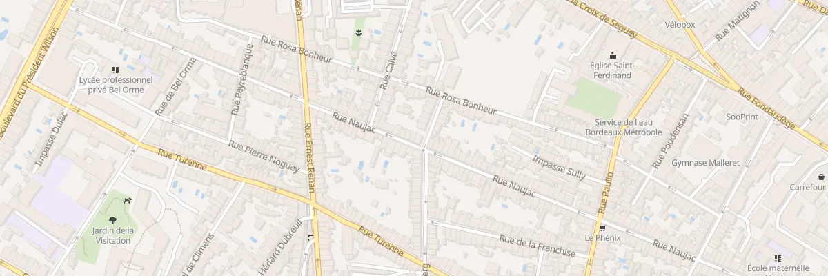 Plan du 145 Rue Naujac à Bordeaux