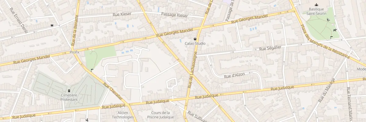 Plan du 28 Rue Jean Soula à Bordeaux