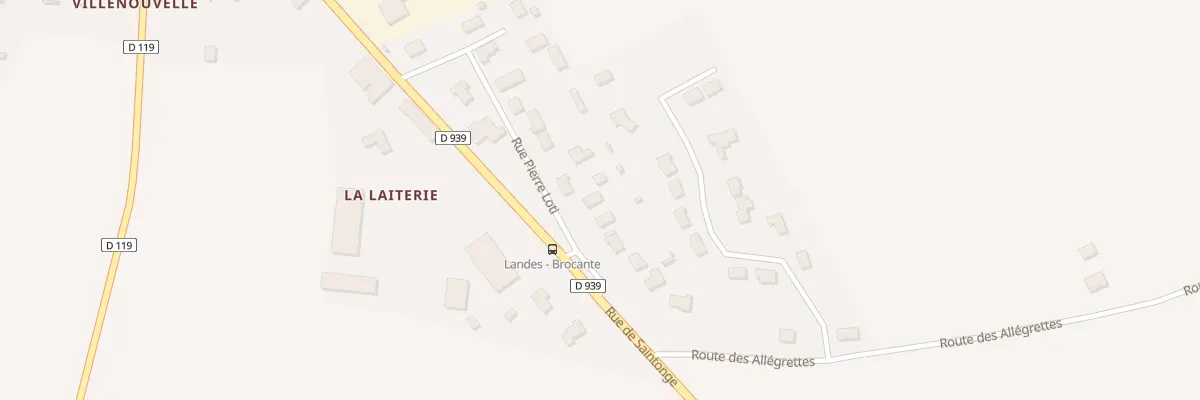 Plan du 10 Rue Pierre Loti à Landes