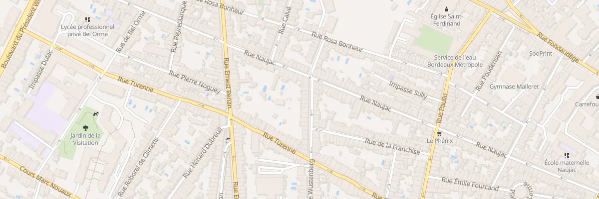 Plan du 69 Rue Wustenberg à Bordeaux