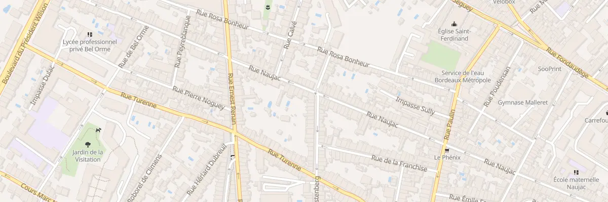 Plan du 140 Rue Naujac à Bordeaux