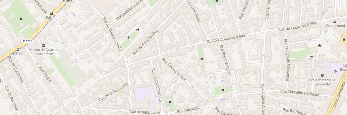 Plan du 158 Rue du Quatorze Juillet à Talence