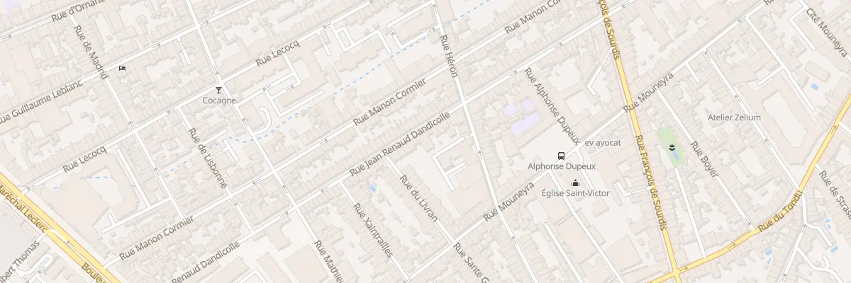 Plan du 106 Rue J Renaud Dandicolle à Bordeaux