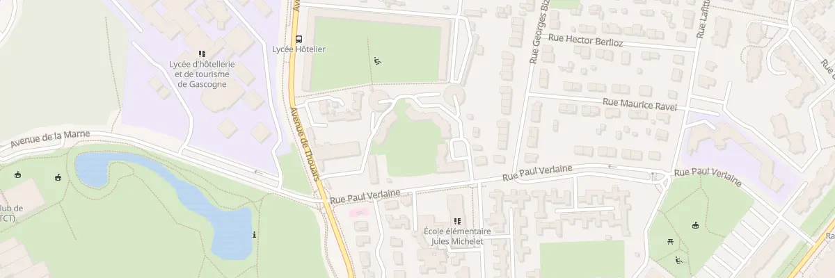 Plan du 202 Av de Thouars à Talence