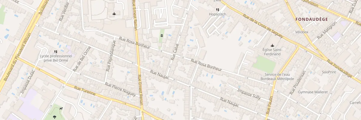 Plan du 64 Rue Rosa Bonheur à Bordeaux