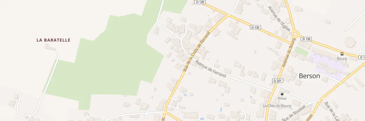 Plan du 436 Ferrand à Berson