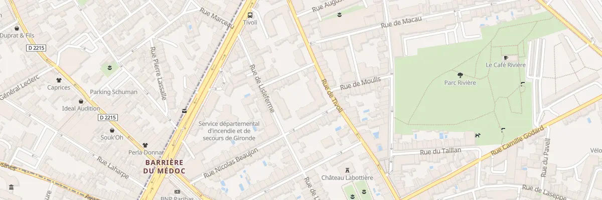 Plan du 40 Rue Nicolas Beaujon à Bordeaux