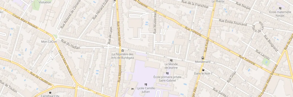 Plan du 103B Rue Mondenard à Bordeaux