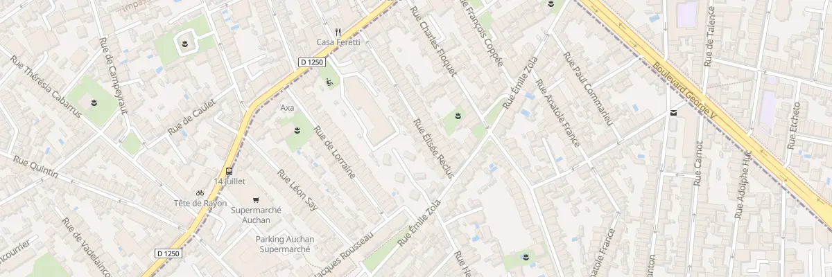 Plan du 51 Rue Elisee Reclus à Talence