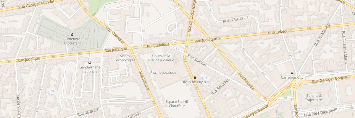 Plan du 3 Rue Chauffour à Bordeaux