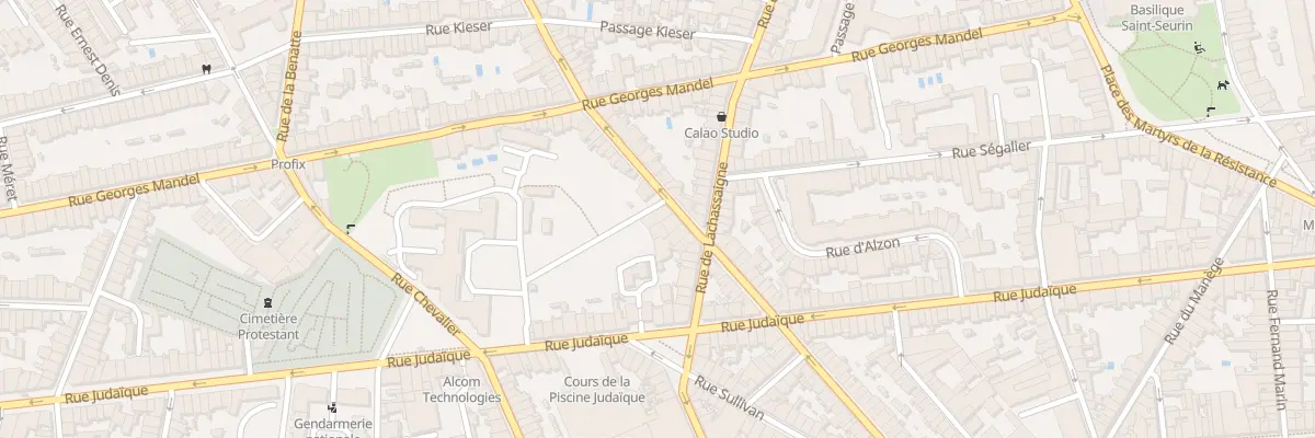 Plan du 23 Rue Jean Soula à Bordeaux