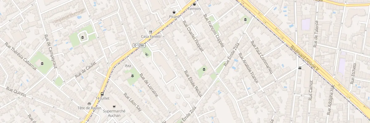 Plan du 34 Rue Elisee Reclus à Talence
