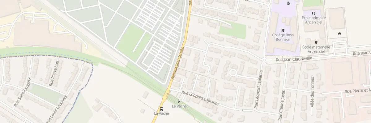 Plan du 128B Av Jean Jaurès à Bruges