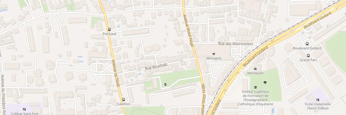 Plan du 36 Rue Bourbaki au Bouscat