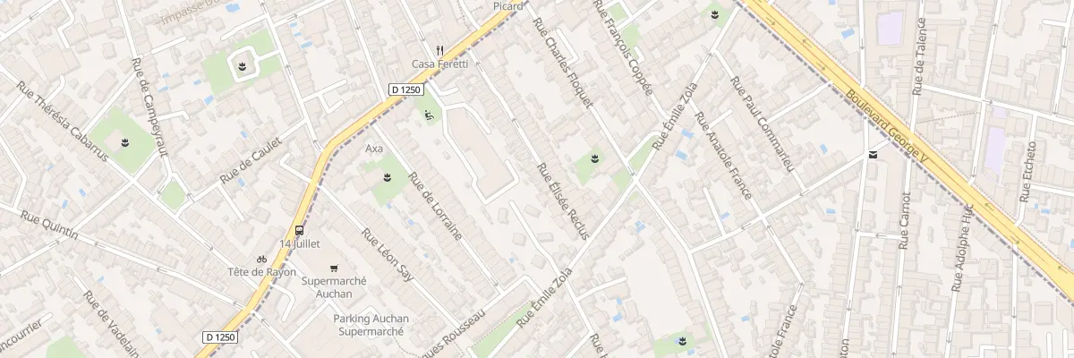 Plan du 47 Rue Elisee Reclus à Talence
