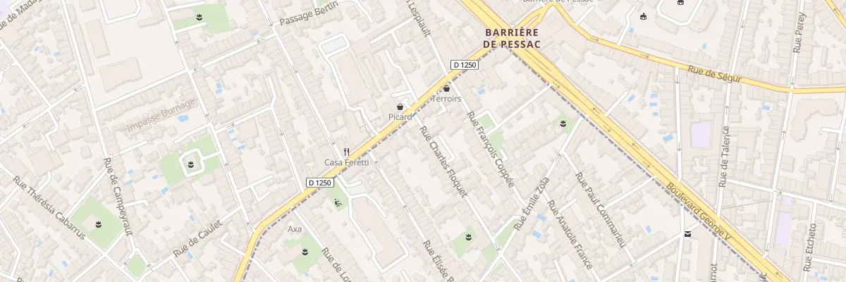 Plan du 9 Rue Charles Floquet à Talence