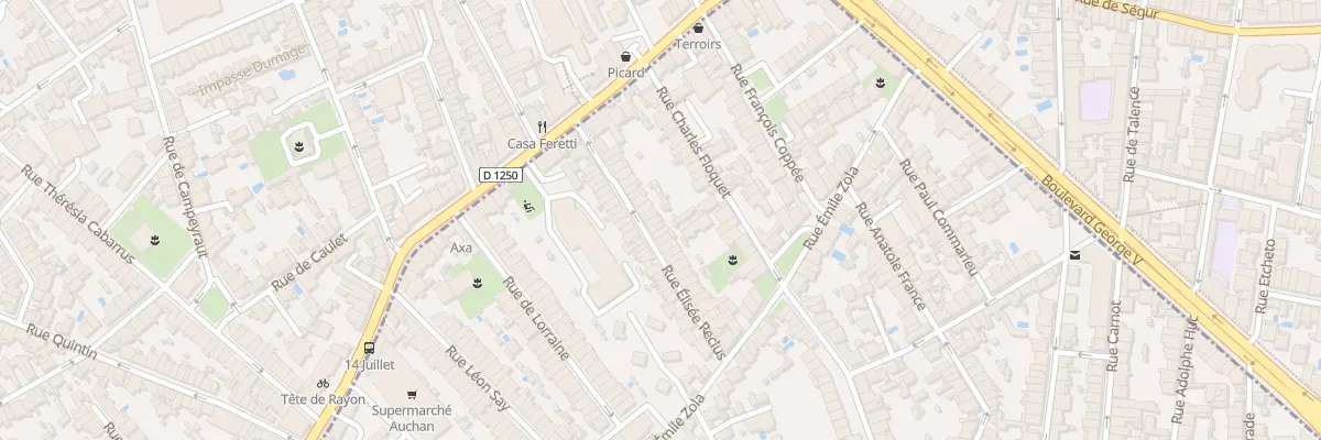 Plan du 30 Rue Elisee Reclus à Talence