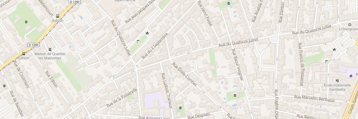 Plan du 160 Rue du Quatorze Juillet à Talence
