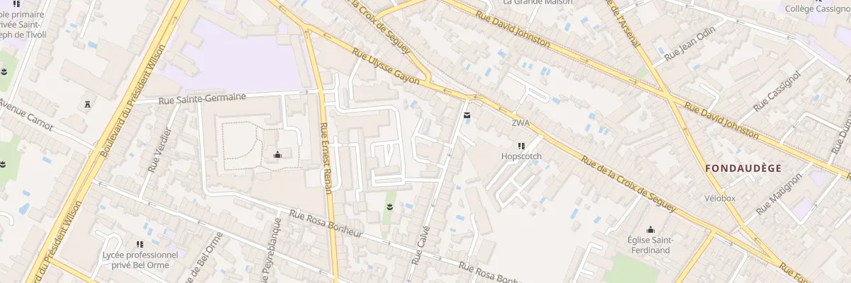 Plan du 43 Rue Calvé à Bordeaux