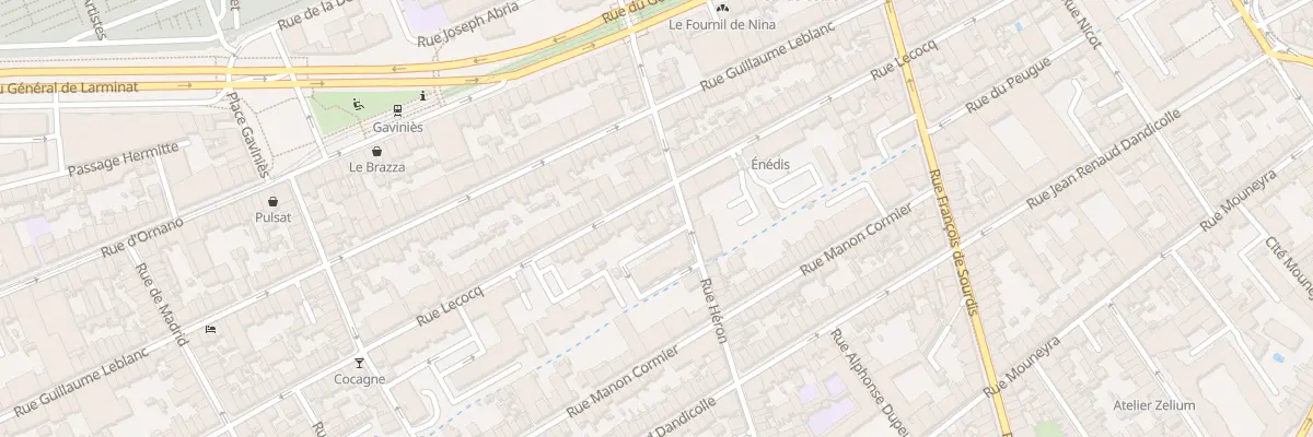 Plan du 152 Rue Lecocq à Bordeaux