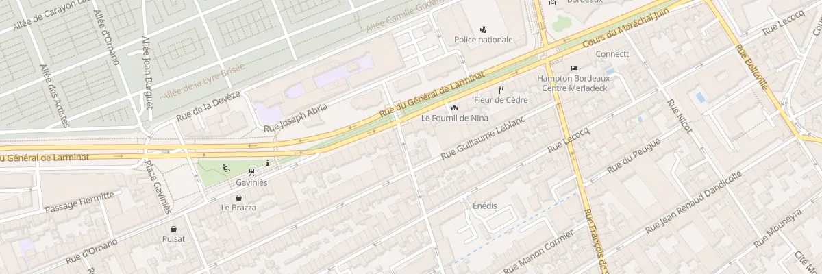 Plan du 166 Rue d’Ornano à Bordeaux
