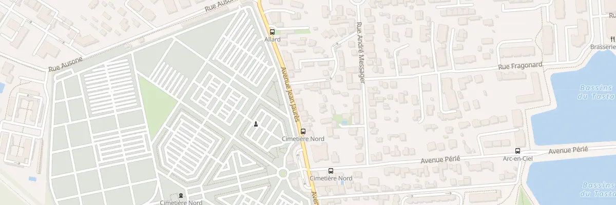 Plan du 94 Av Jean Jaurès à Bruges
