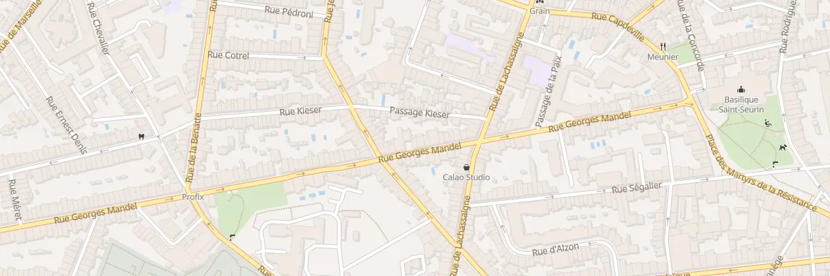 Plan du 75 Rue Georges Mandel à Bordeaux