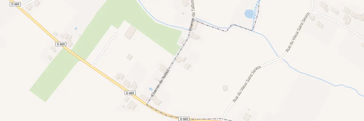 Plan du 2 Talbot à Saint-Seurin-de-Bourg