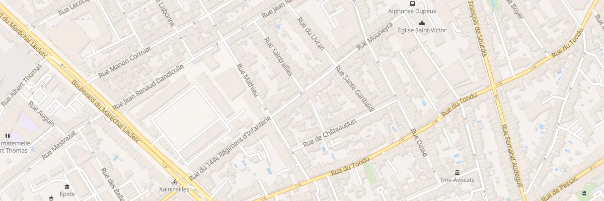 Plan du 212 Rue Mouneyra à Bordeaux