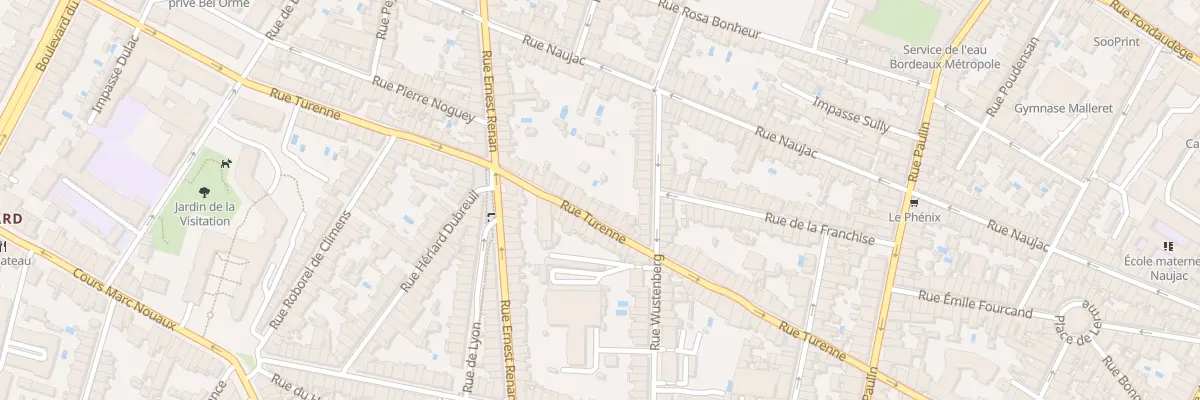 Plan du 193 Rue de Turenne à Bordeaux