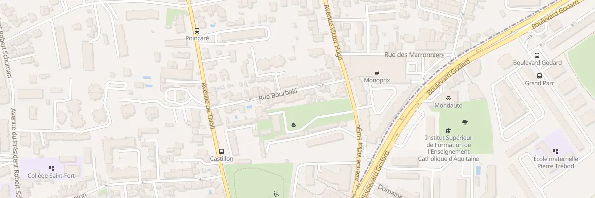 Plan du 31 Rue Bourbaki au Bouscat